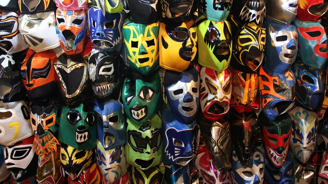 Luchadore masks are intefral part of mexican wrestling.