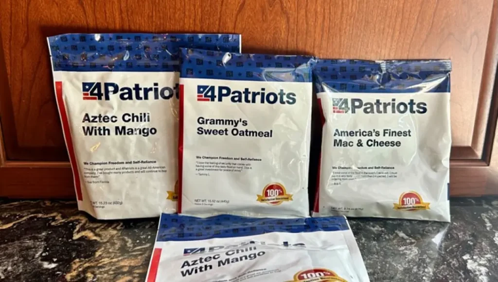 There are numerous companies providing dried emergency meals that just require the addition of water.