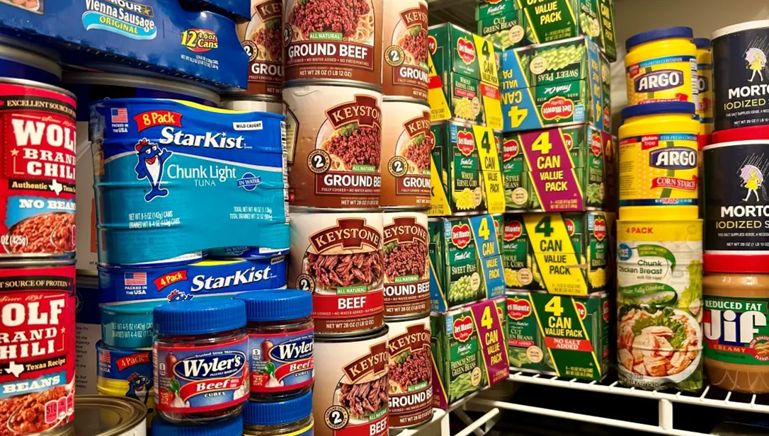 canned emergency food supply