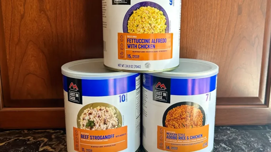 From single meals to multiple meals in longer term storage to weeks’ worth of options in a bucket there are many options available.