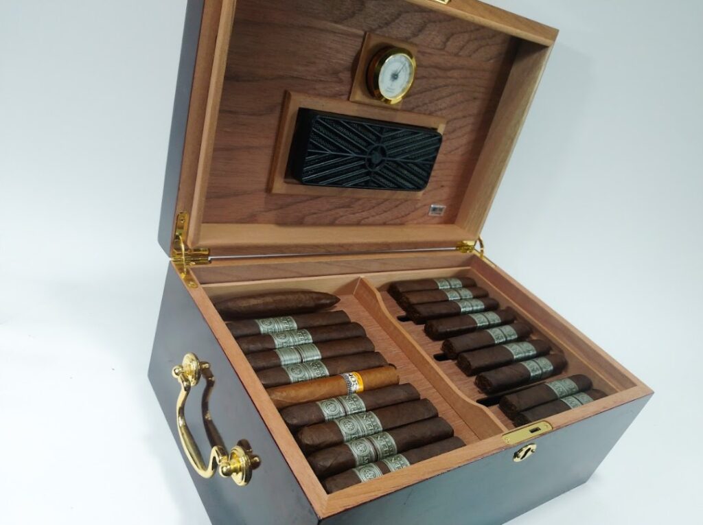 A home cigar humidor is nice to have.