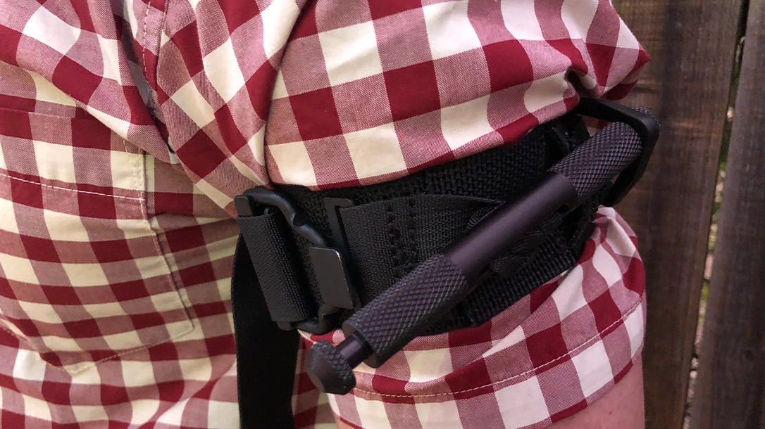 Adjust the tension on the tourniquet.