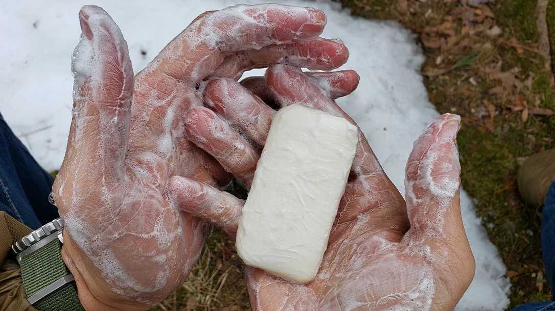 Just like surgery prep, before you dig into that bag of chips, scrub the funk off your hands.