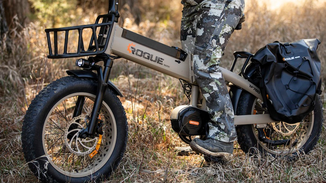 The Rogue Ridge E-Bike is the perfect addition to a fully outfitted hunt.