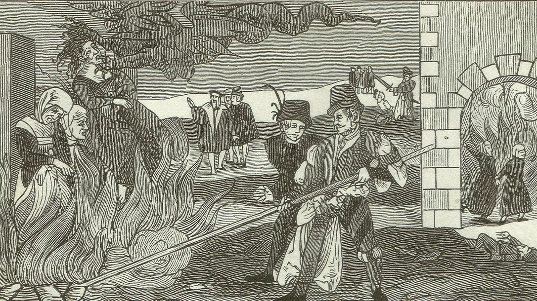 Burning witches at the stake was a common practice in the early days.