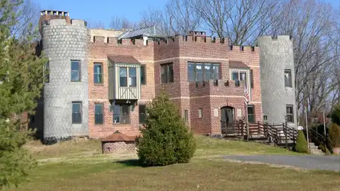 It's a symmetrical castle with four towers, each providing 130-degree firing capability from its 30 Enfield rifles, 6,000 rounds of ammunition, and firing ports in its many walls.