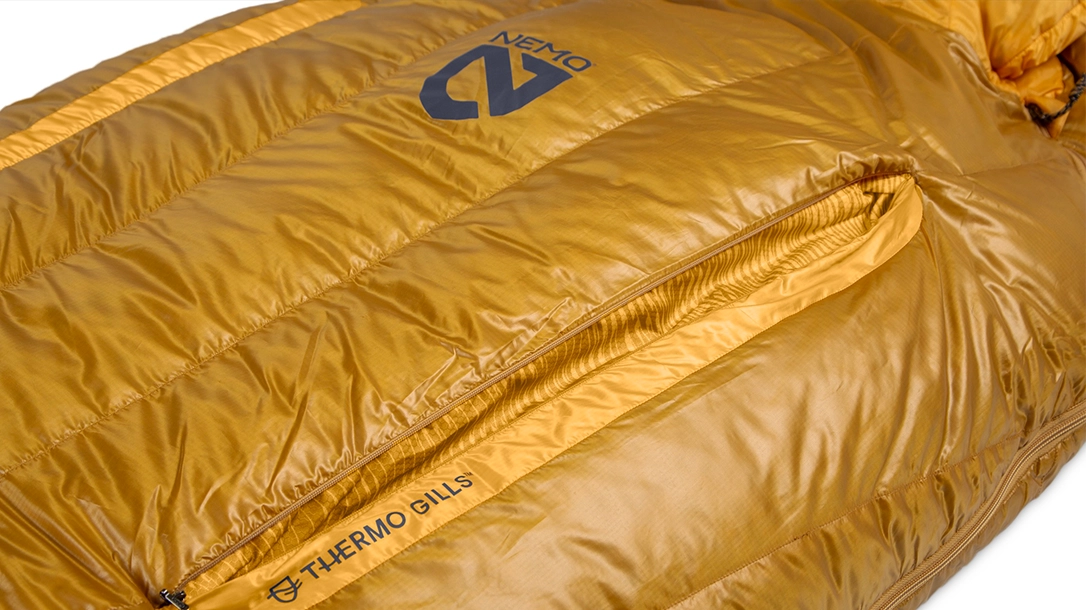 The Nemo Disco 15 is a mummy-style sleeping bag, a design traditionally known for maximum warmth.