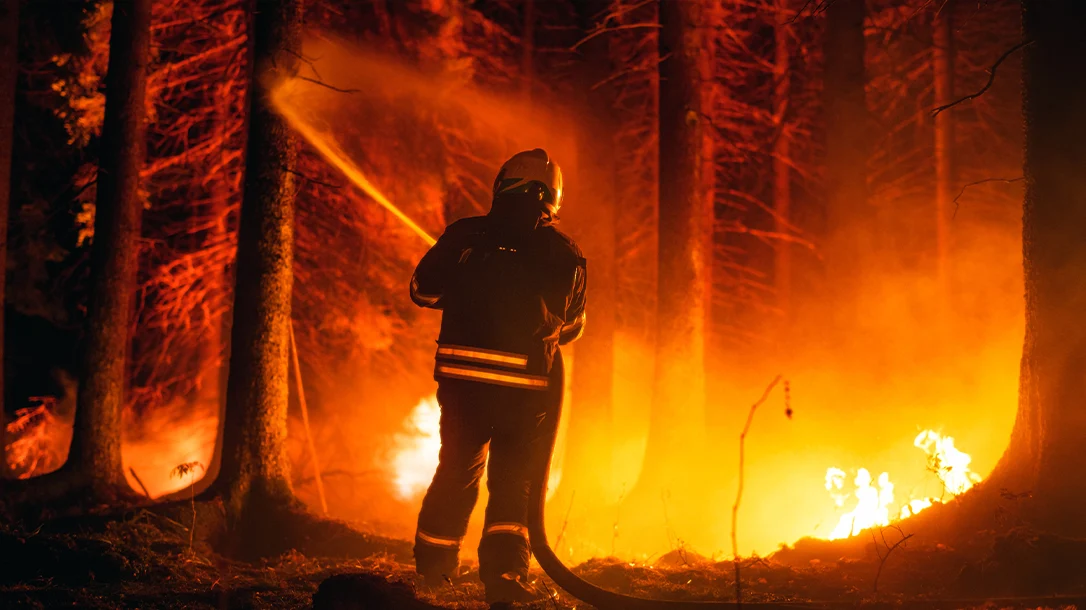 Each step is crucial for wildland firefighters as they traverse steep inclines and dry grasslands.