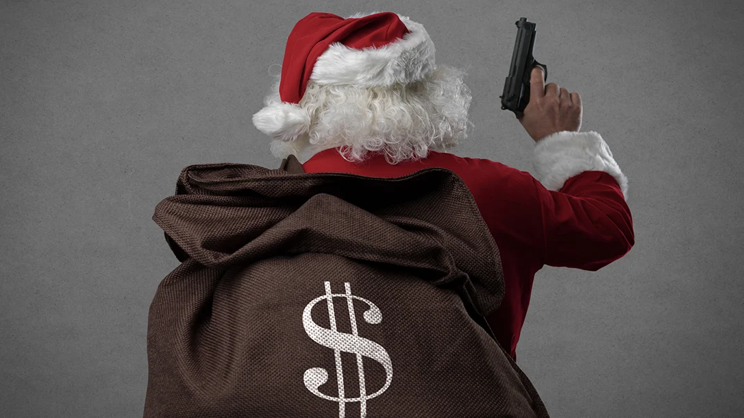 In the heart of the city, the Santa Claus robbery takes a wild turn as the heist unfolds.