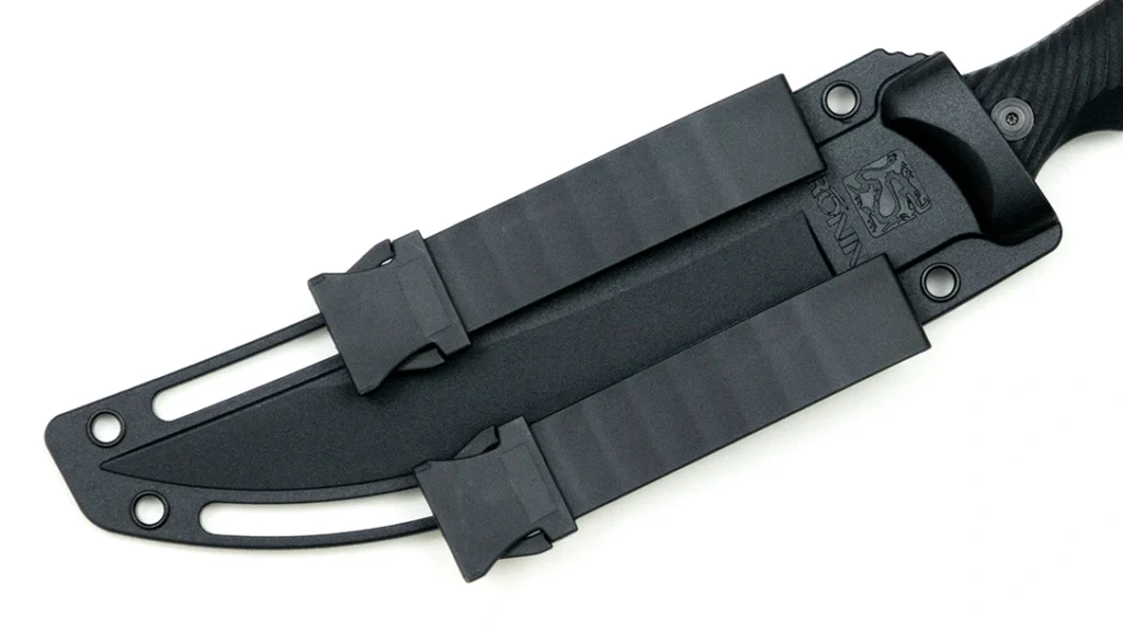 The sheath comes with two MOLLE/belt attachment loops already installed for immediate carry.