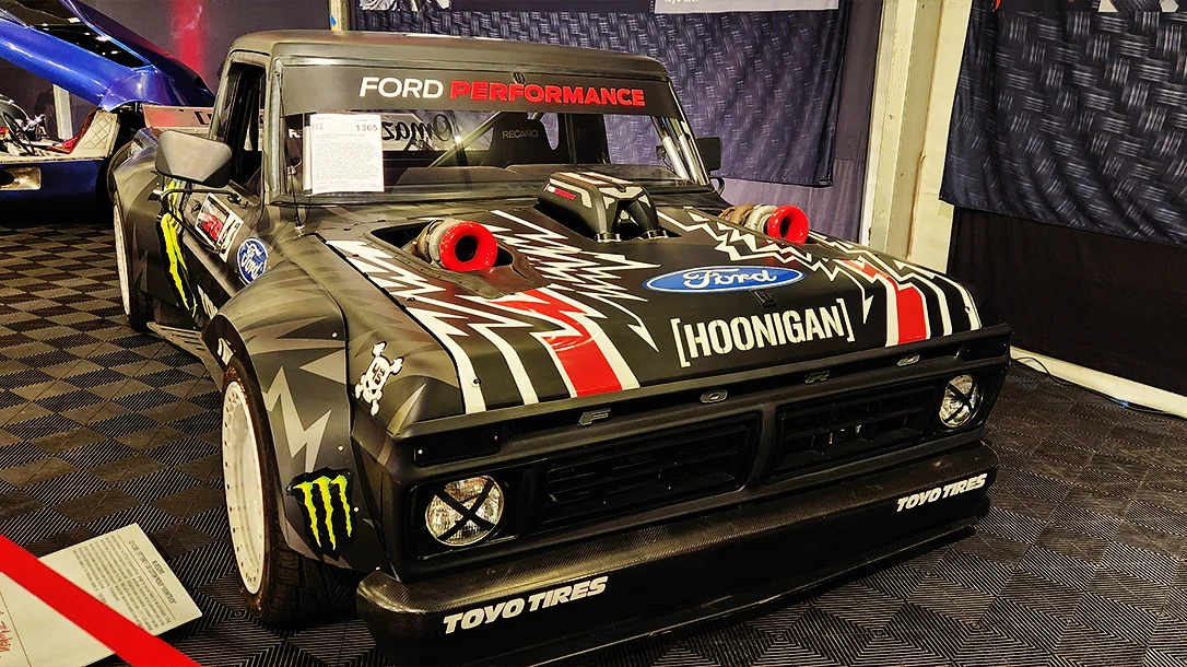 Ken Block's infamous Hoonitruck at Barrett Jackson 2025.