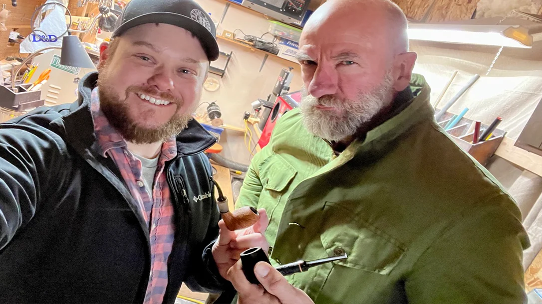 Sean, posing here with actor Graham McTavish. Known for his performance as Dwalin form The Hobbit.