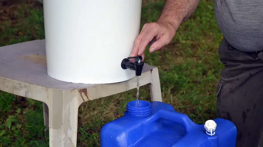 using the two-buck filtration system