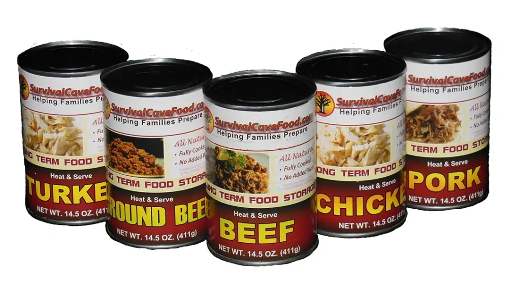 Survival Cave Foods Canned Meat Assortment