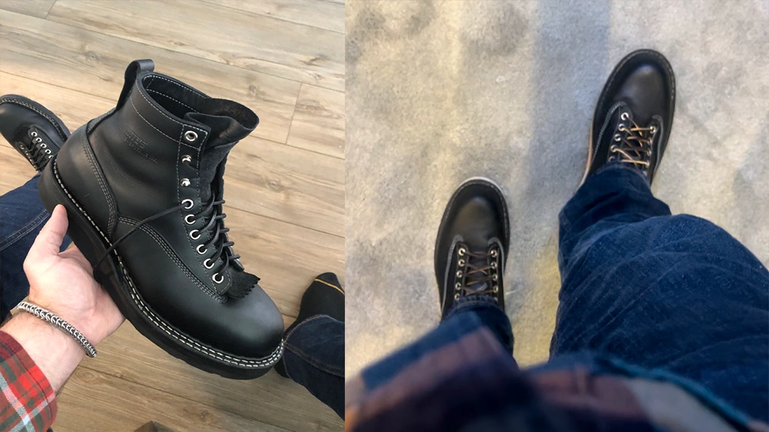 A pair of handmade White's boots.