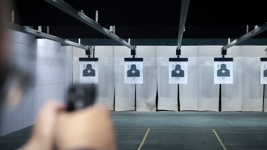 Shooting guns at the range is perfect for tactical date night.