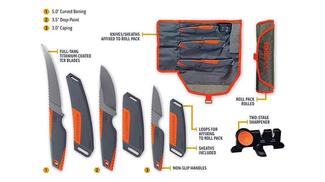 Outdoor Edge Vantex Hunting Knife set