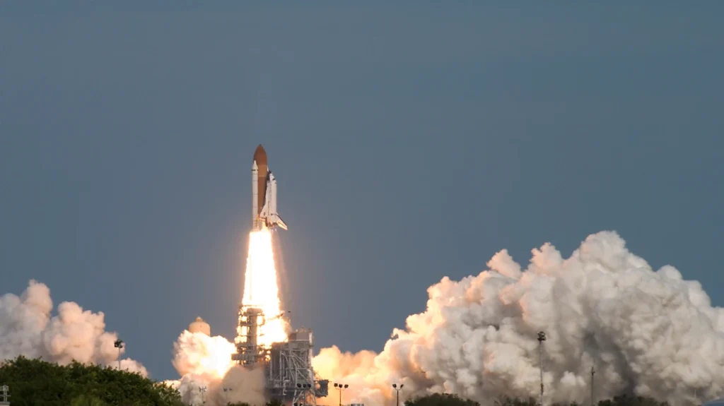 The Launch of the Space Shuttle Atlantis.