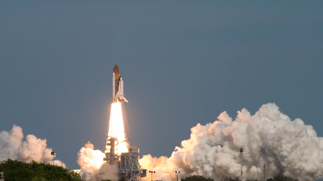 The Launch of the Space Shuttle Atlantis.