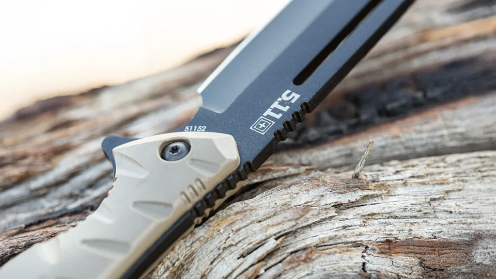 Spine jimping allows greater control for more precision cutting tasks.
