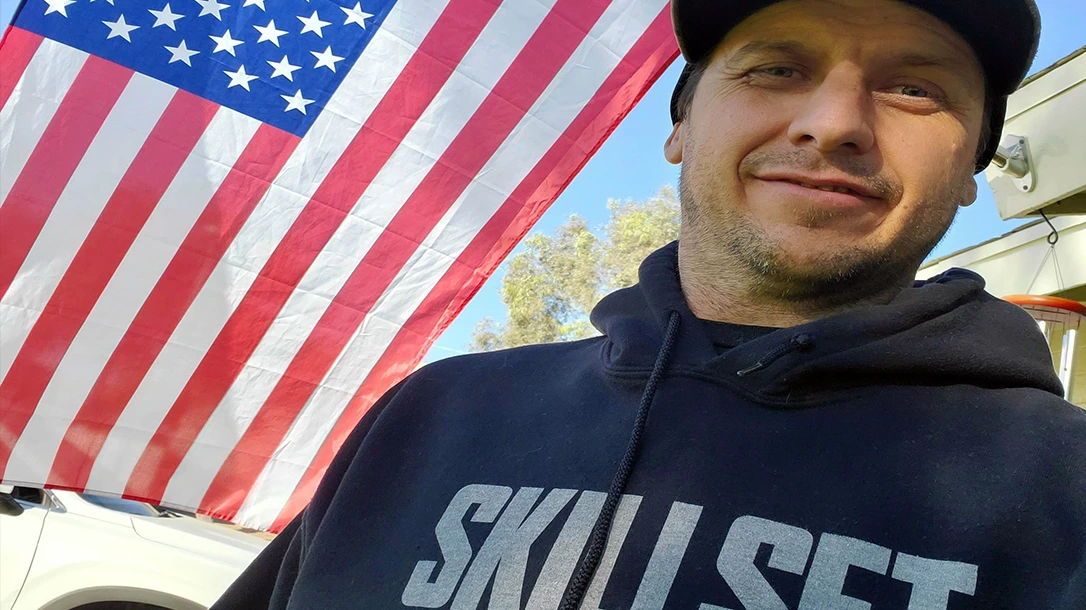 Skillset Editor Ben Tirpak celebrates his freedom.