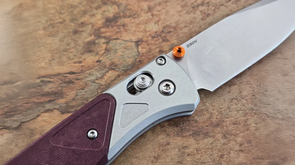 The reversible pocket clip comes set up for right-hand tip-up carry.