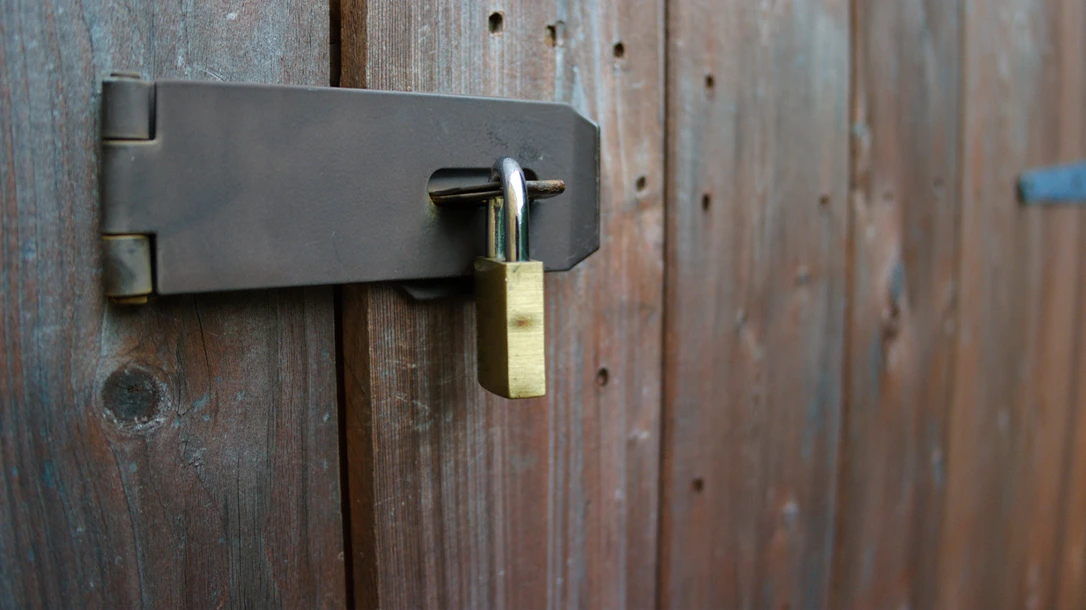 Making sure gates are locked at your home can help prevent break-ins.