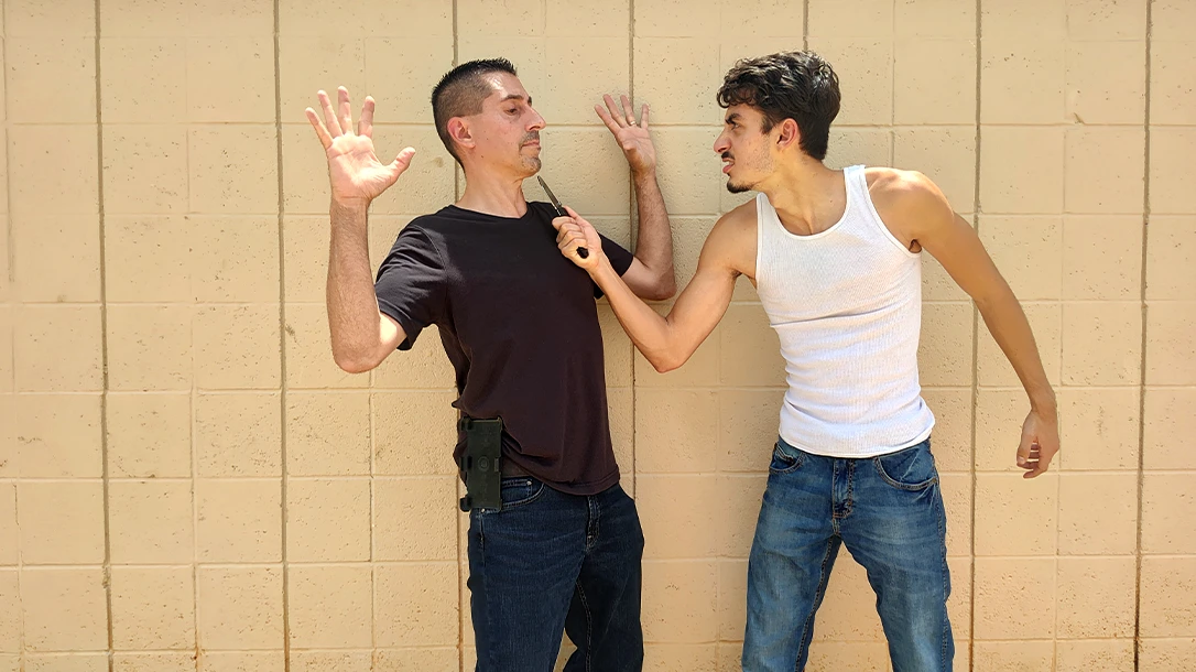 Learn how to defend yourself in a knife attack.