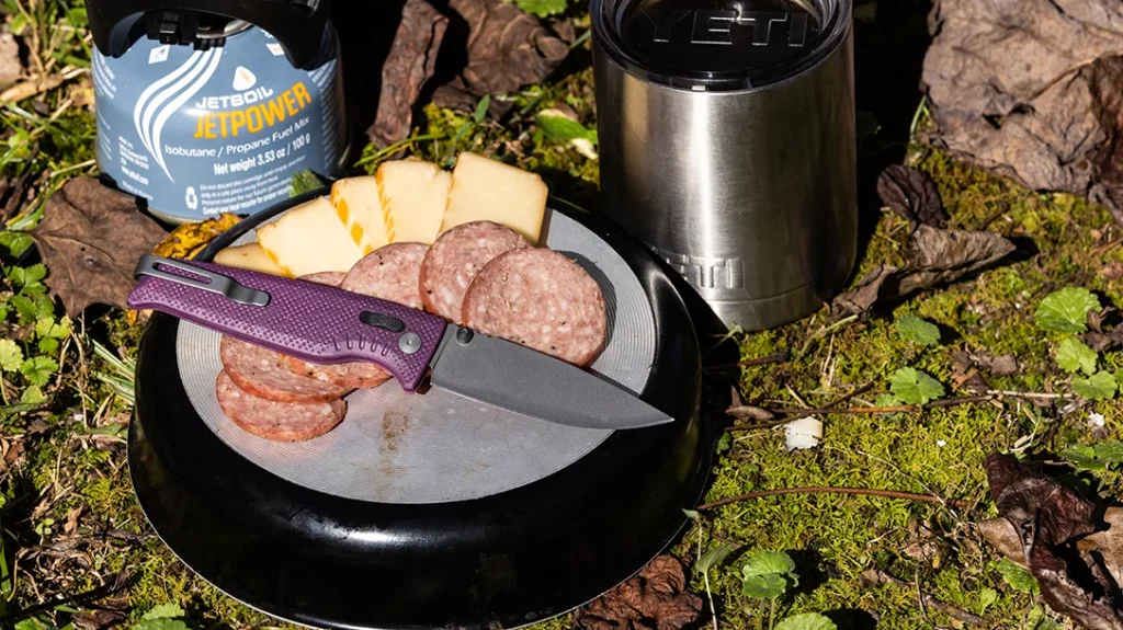 Modern Knife Steels: To slice up some food in the camp kitchen, a thinner blade that is lighter and easier to carry will absolutely get the job done.