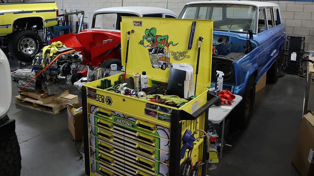 Custom Cars get built with passion and tools.