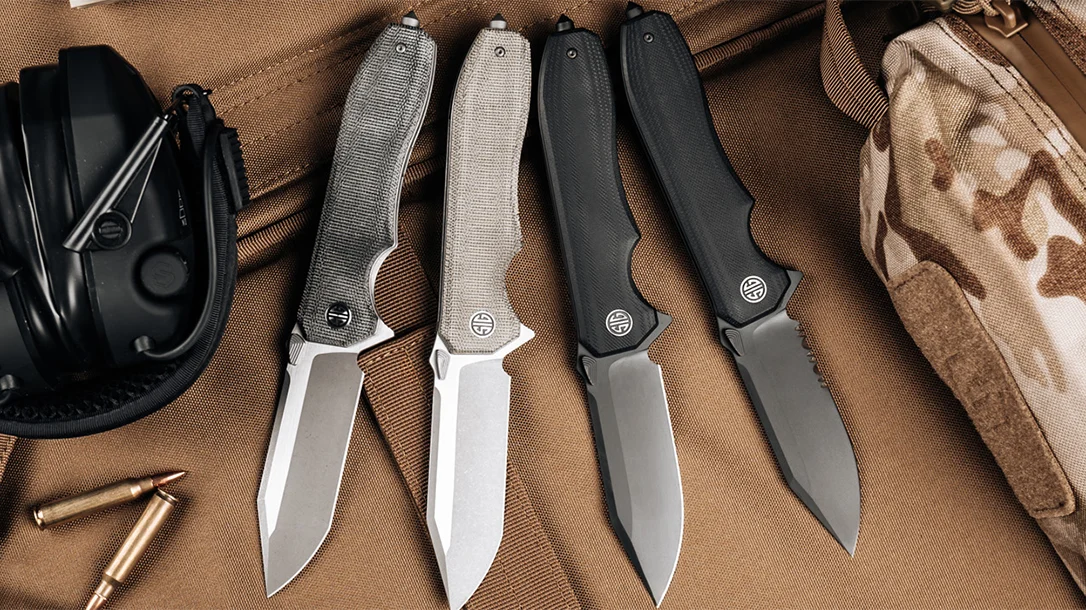 The full SIG Sauer EIKONIC line consists of four knives: the XIPHOS, KARAK, VALIDUS, and TSURU.