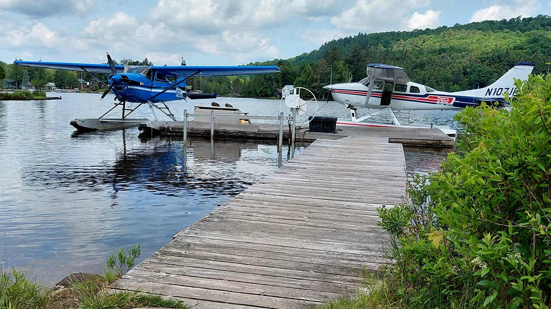 The kickoff point of the Adirondacks float plane trip, Paynes Air Service!