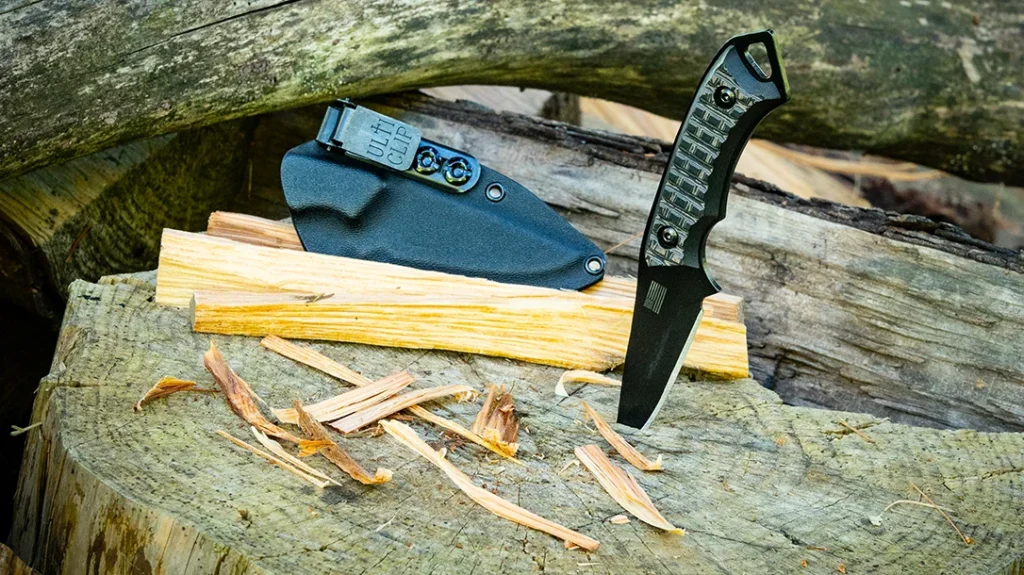 The vacuum-formed Kydex sheath for the Badger is the first hint that Bonds Creek sweats details.
