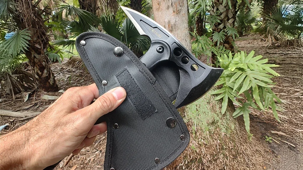 The author’s elation with the spike’s performance quickly ended when I began to fiddle with the sheath.