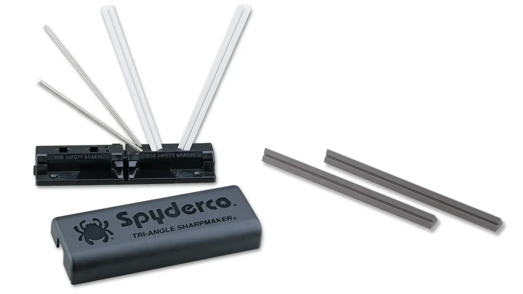 Portable Knife Sharpeners: Spyderco Tri-Angle Sharpmaker.