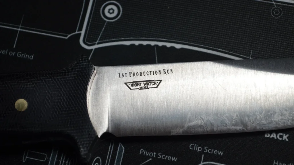 The Red Flag is a first production run and a collaboration between Night Watch Knives and Bark River Knives.