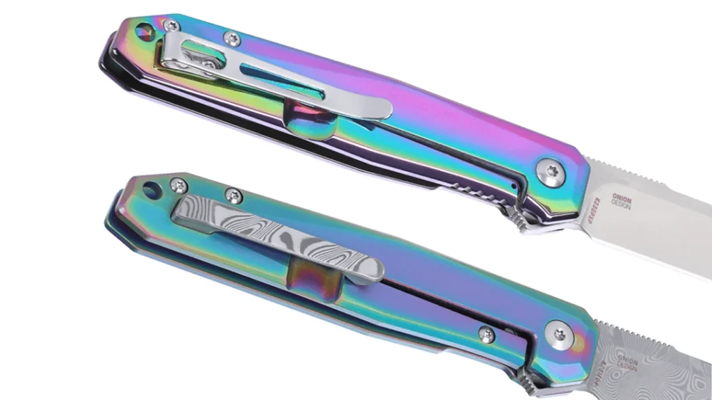 The pocket clip is where the 12C27 and Damascus CRKT Facet models vastly depart from each other.
