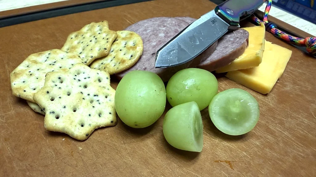 I don’t need to cut my grapes to eat them. But I still cut the one, just to let the others know what I’m capable of.