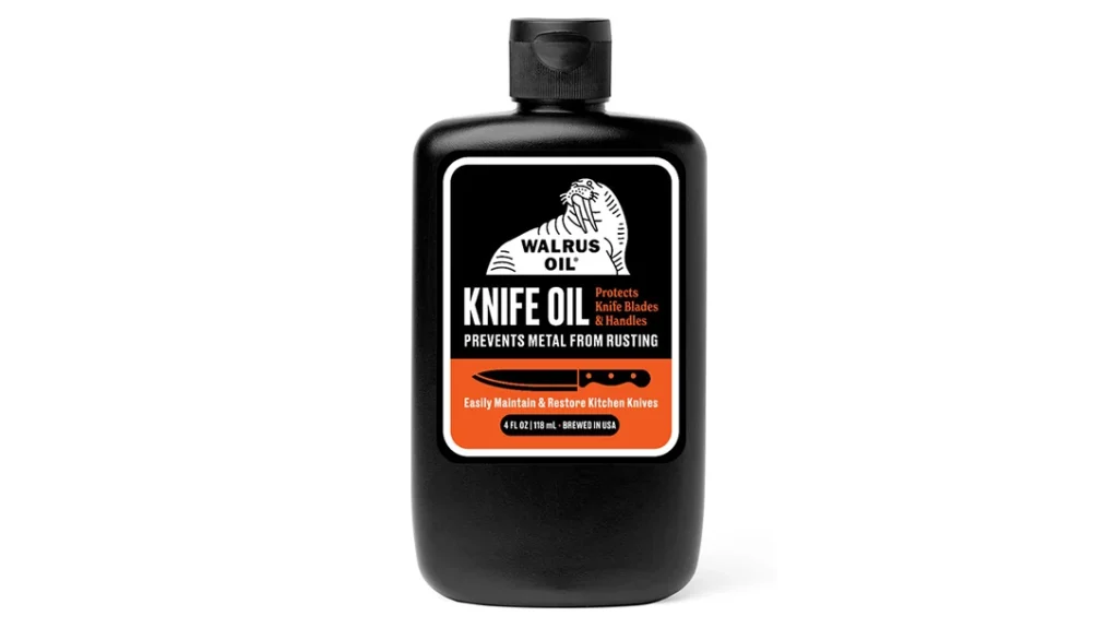 Knife Accessories: Walrus Oil Knife Oil.