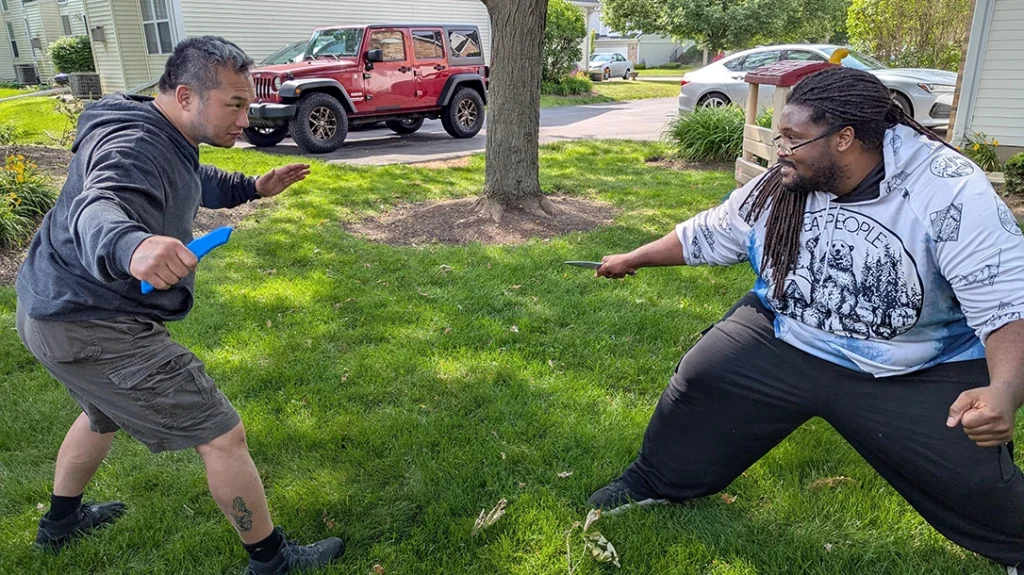 Training to fight is cool, but engaging in a knife fight is overrated.