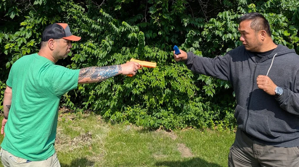 Knife Fighting Myths: Bringing a knife to a gunfight.