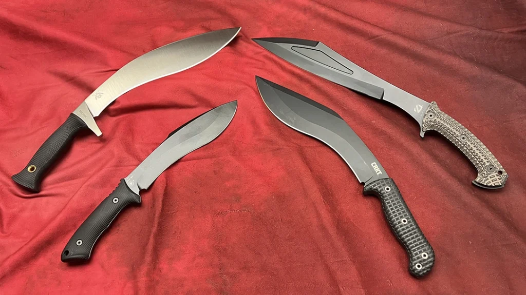 Even with blades following the “kukri style,” there can be variations that take many shapes and forms, dictated by individual need and mission.