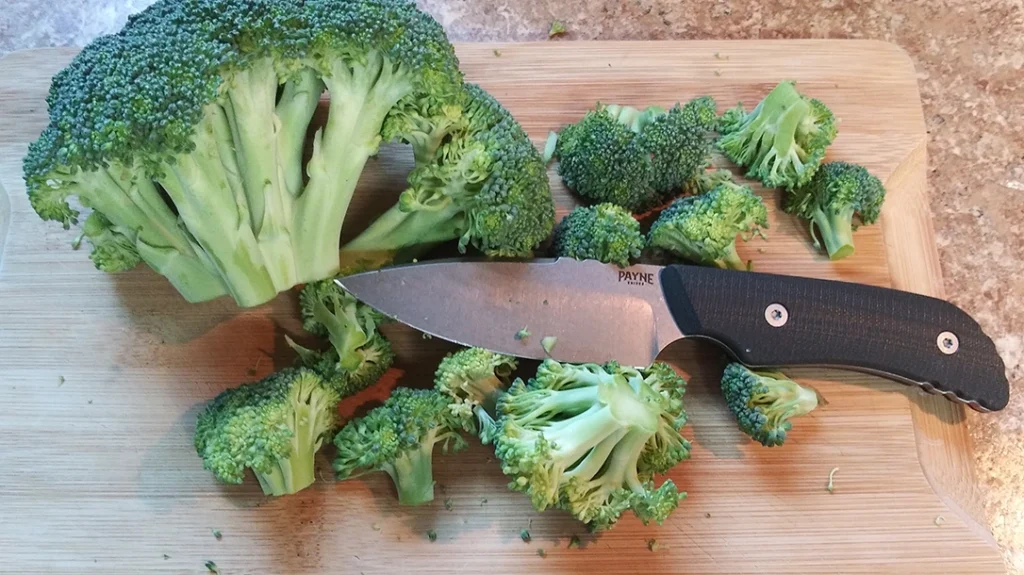 Processing broccoli didn’t pose much trouble.