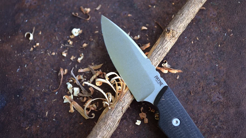 The Payne Knives Recourse did great with creating shavings for tinder.