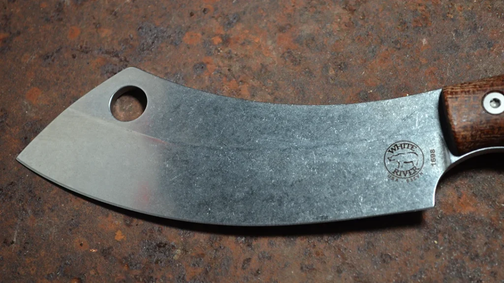 The sweeping belly is a great slicer, and the hole allows you to hang the knife between uses.