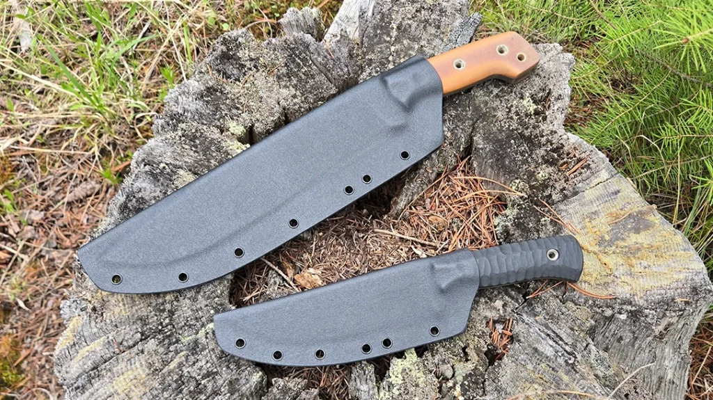 Both knives come with well-molded Kydex sheaths.