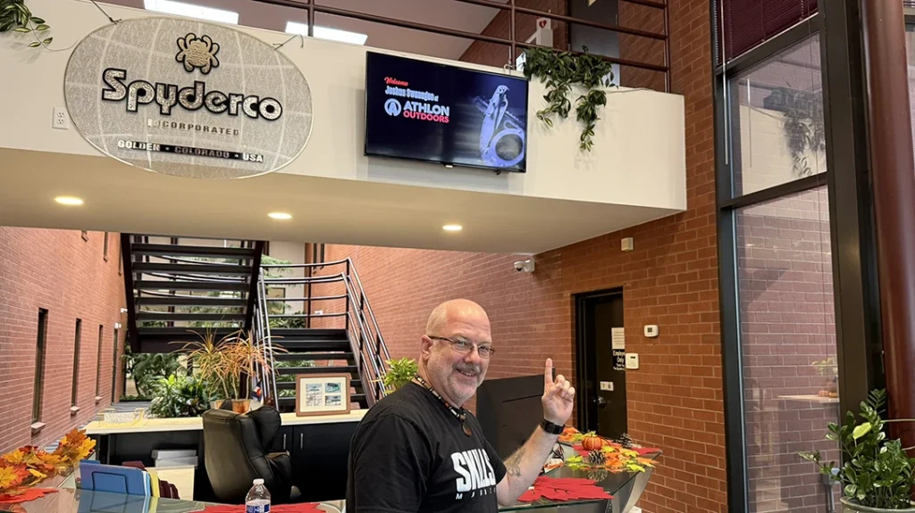 Above the reception desk was a welcome message. It was quite the honor.