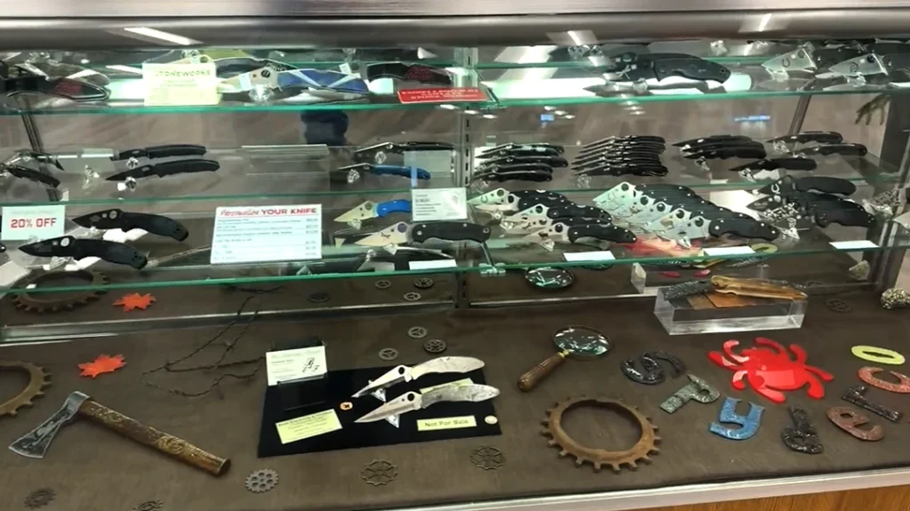 The whole point of the store is the plethora of Spyderco knives.