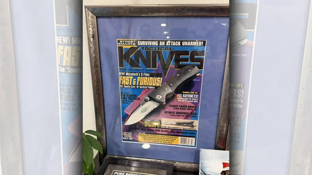 While walking through the offices, I spotted a throwback just outside of Eric Glesser’s office.