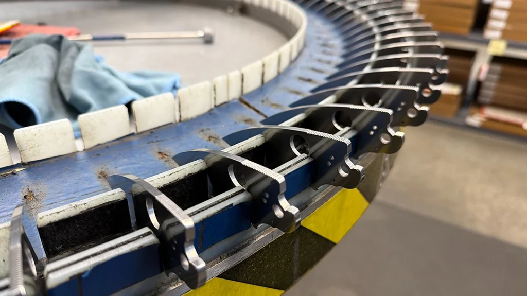 As expected for a company of this size, many of the steps in the knife-making process are automated.